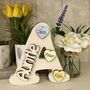 Personalised Auntie A Letter Ivory Birthday Gift, thumbnail 2 of 10