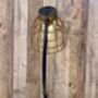 48cm Black Bronze Metal Desk Table Lamp Battery Operated Cage Industrial Light, thumbnail 6 of 8