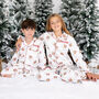 Boy's Personalised Christmas Santa Print Pyjamas, thumbnail 9 of 12