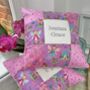 Patchwork Fairy Name Cushion, thumbnail 2 of 7