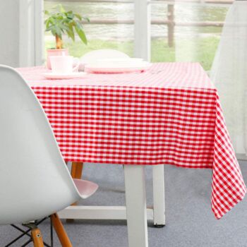 Red Checkered Gingham Tablecloth Housewarming Gift, 6 of 8