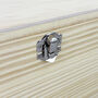 Personalised Lily Photo Memory Box In Natural Wood For Bereavement And Memorial Gift, thumbnail 9 of 12
