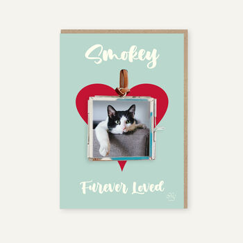 Furever Loved Sympathy Card And Photo Frame Keepsake, 4 of 5