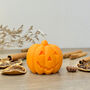 Autumn Orange Pumpkin Candle Halloween Gifts Autumn Candles, thumbnail 2 of 10