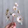 White And Gold Ceramic Flower Bouquet Large, thumbnail 6 of 12