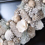 Large Winter Snowdrop Deluxe Wreath, thumbnail 3 of 4