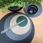 Set Of Four Large Round Leather Placemats, thumbnail 2 of 10