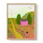 Pink Cottage Cat Art Print, thumbnail 3 of 3