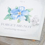 Forget Me Not Personalised Solid Silver Charm, thumbnail 4 of 10