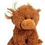 Brown Highland Cow Soft Toy+Personalised Horn+Gift Bag, thumbnail 9 of 11