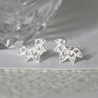 Sterling Silver Eastern Starburst Studs, thumbnail 3 of 7