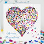Forever Remembered Kaleidoscope Butterfly Heart Card, Not 3D, thumbnail 1 of 12