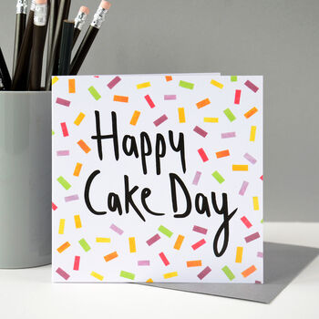 Happy Cake Day Birthday Card, 5 of 11