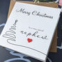 Nephew Christmas Card, 3D Wooden Heart, thumbnail 3 of 4