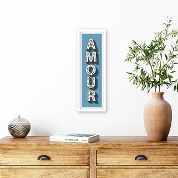 Framed Amour French Love Sign, 12 of 12