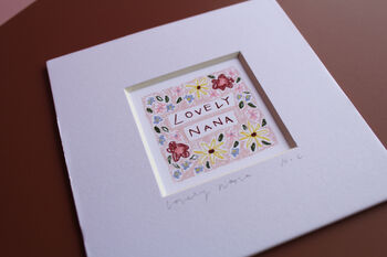 Floral Nana Mini Art Print, 5 of 10