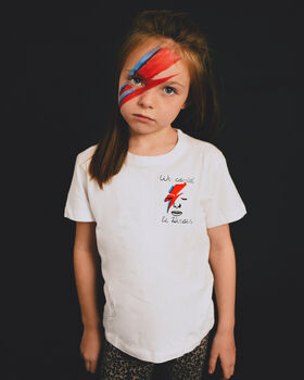 'We Could Be Heroes' Bowie Inspired Kids T Shirt, 4 of 4