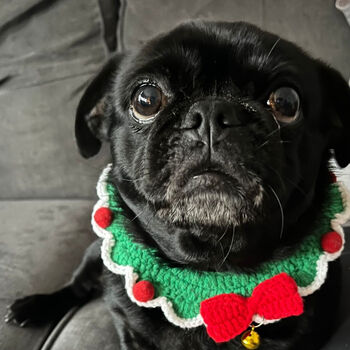 Crochet Christmas Dog Collar, 3 of 3