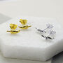 Sterling Silver And Gold Chilli Stud Earring Pack, thumbnail 1 of 4