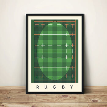 Rugby Minimalist Sports Poster, 3 of 3