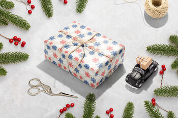 Luxury Matisse Inspired Christmas Wrapping Paper – Snowflake, 2 of 3