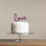 Slanted Love Word Cake Topper, thumbnail 3 of 4