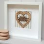 Daddy Dad Personalised Father's Day Oak Heart, thumbnail 5 of 5