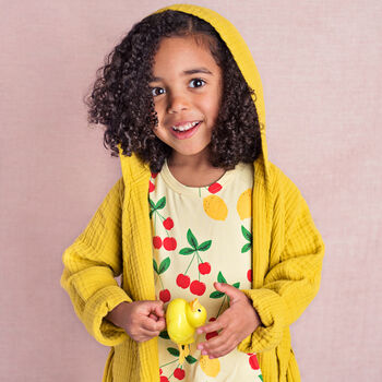 Yellow Muslin Children's Beach Robe, 3 of 11