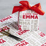 Personalised I Love You Wrapping Paper, thumbnail 1 of 8