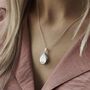 Personalised Small Droplet Locket Necklace, thumbnail 2 of 12