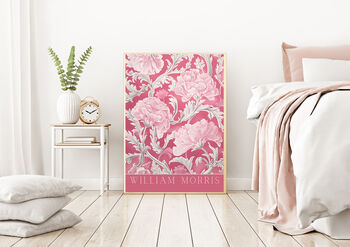 William Morris Pink Flower Art Print, 2 of 3