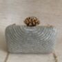 Silver Handcrafted Rectangular Clutch Bag, thumbnail 5 of 11