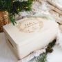 Personalised Christmas Eve Box With Angel And Wreath, thumbnail 3 of 3