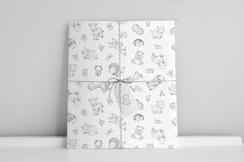 Personalised Girl's Royal Elephant And Rabbit Print, 9 of 9