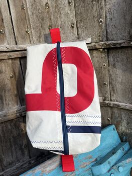 Large Recycled Sailcloth Wash Bag, 6 of 6