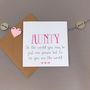 You're The World To Me Aunt Card, thumbnail 6 of 7