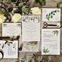 Greenery Botanical Wedding Stationery Recycled, thumbnail 1 of 9