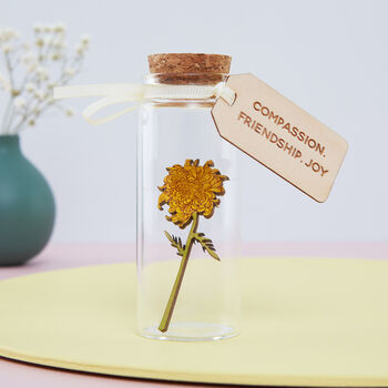 Miniature Flower Keepsake Bottle Teachers Gift, 10 of 12