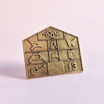 Eras House Pin Badge With Album Symbol Icons, 2 of 4