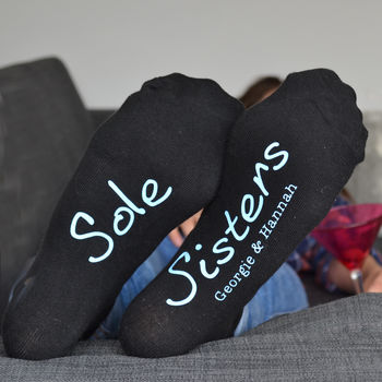Sole Sister Personalised Women's Socks, 2 of 3