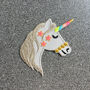 Unicorn Head Iron On Patch, thumbnail 1 of 4