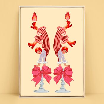Candle Girls Art Print, 2 of 4