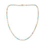 Clara Necklace With Turquoise, Pink Quartz And Pearls, thumbnail 2 of 5