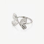 Gold Or Silver Butterfly Ring – Adjustable, thumbnail 3 of 5