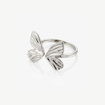 Gold Or Silver Butterfly Ring – Adjustable, 3 of 5