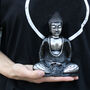 Black And Grey Buddha Medium, thumbnail 2 of 7