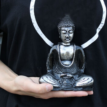 Black And Grey Buddha Medium, 2 of 7