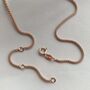 Rose Gold Paperclip Chain Necklace, thumbnail 5 of 6