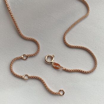 Rose Gold Paperclip Chain Necklace, 5 of 6