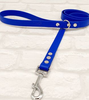 Waterproof Dog Collar And Lead Set Royal Blue, 3 of 3